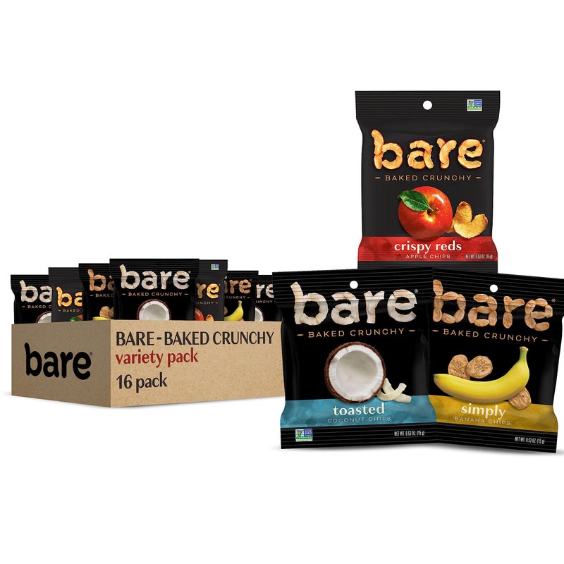 Bare Baked Crunchy, Fruit Variety Pack, 0.53 Ounce (Pack of 16) - Image 1